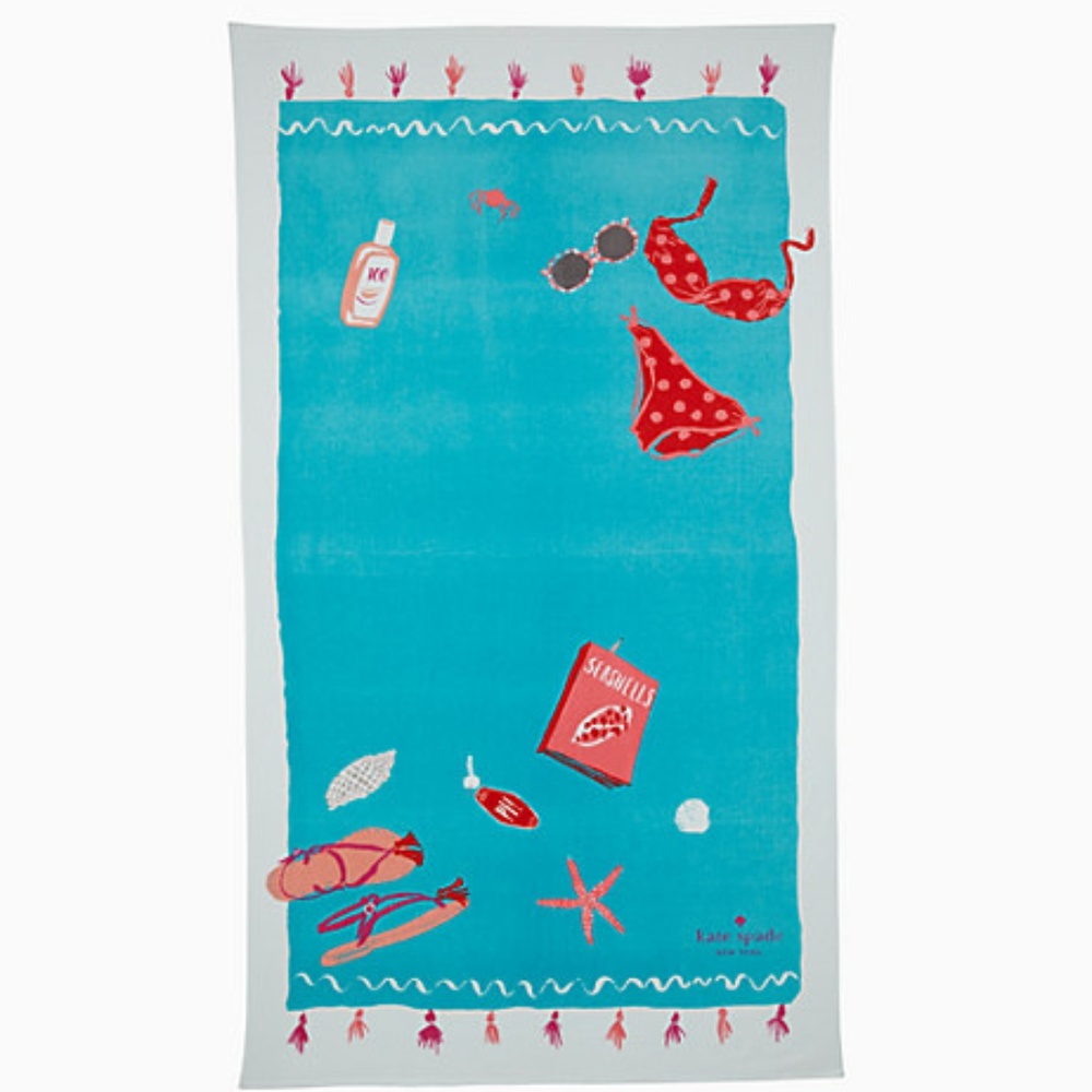 KATE SPADE โ ๏ธ Huge XL Lounge Pool Beach Towel - Picture 1 of 3